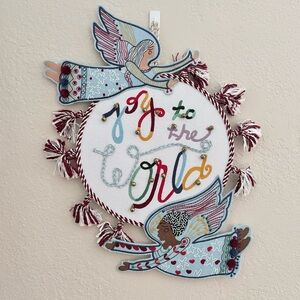 OPALHOUSE Jungalow “Joy to the World” Wall Hanging NWT